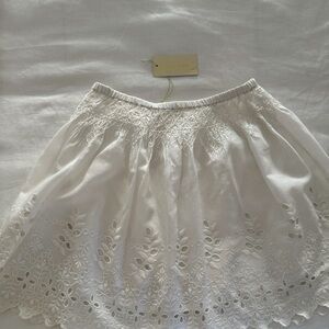 Love Sam White Embellished Mini Skirt